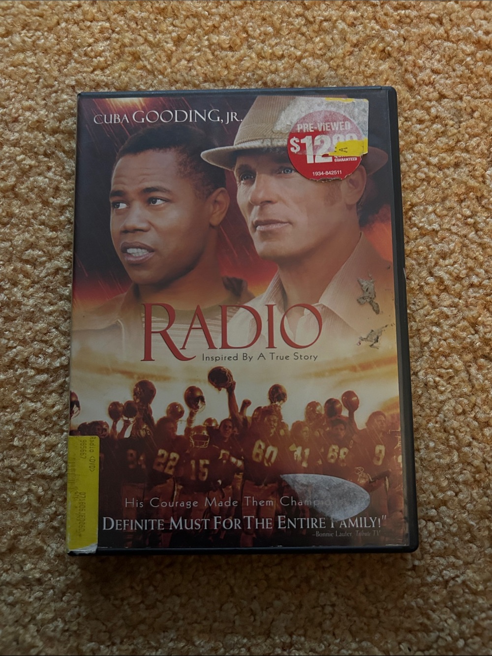 Radio DVD - Cuba Gooding Jr. - Red and Tan Artwork